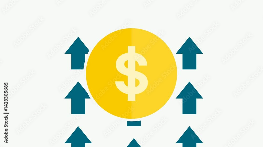 arrows and dollar money proggresive increase money arrows and dollar money proggresive increase money