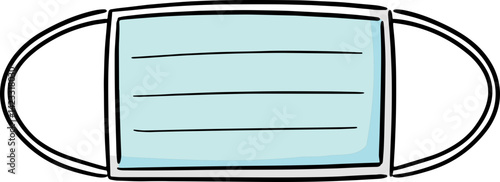 Illustration of medical protective mask
