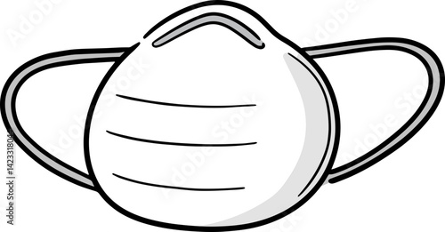 Illustration of medical protective mask
