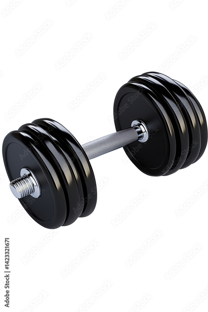 dumbbell isolated dumbbell isolated