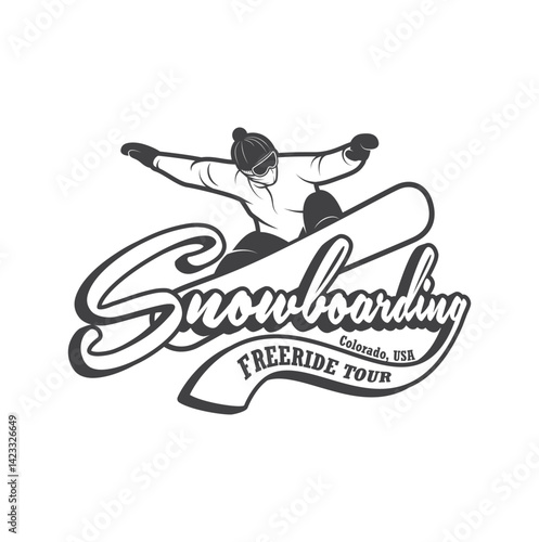 Set of vintage sports emblems