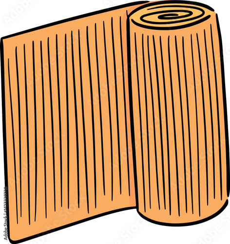 Illustration of yoga mat
