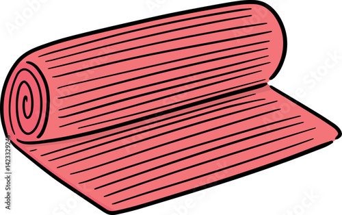 Illustration of yoga mat
