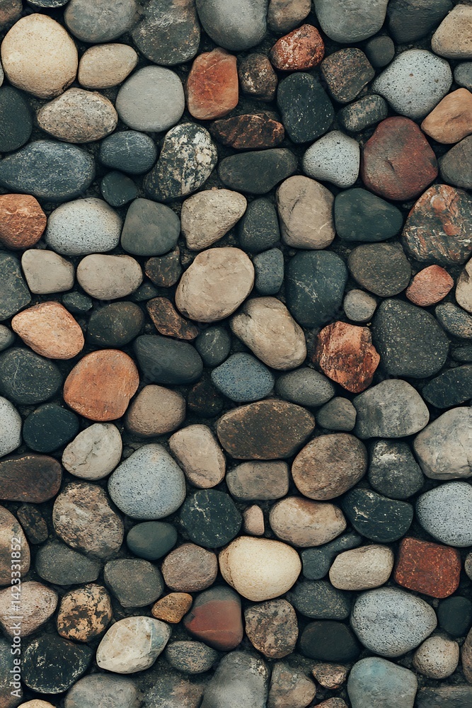 Colorful Pebble Wall Texture Colorful Pebble Wall Texture