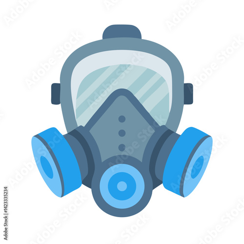 Full Face Respirator Mask Icon Design