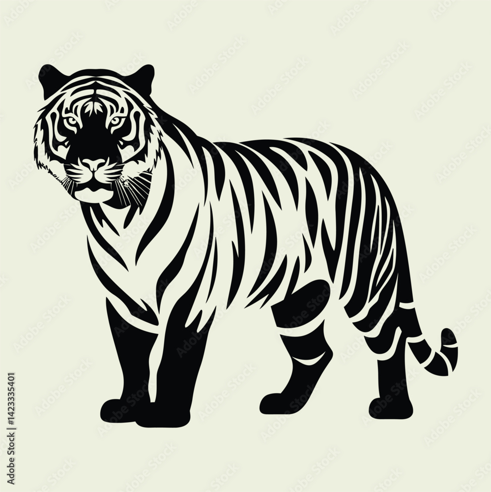 Fototapeta premium Tiger Silhouettes, Safari