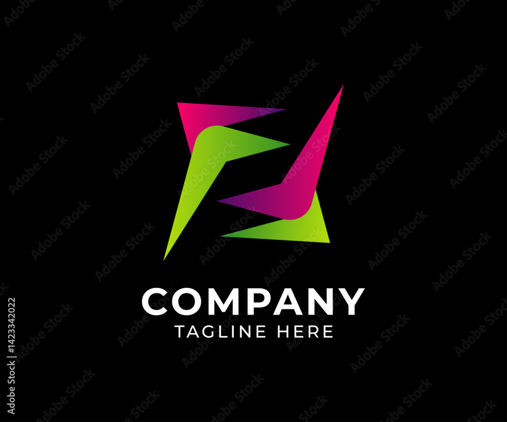 Abstract Modern Colorful Company Logo Design Abstract Modern Colorful Company Logo Design