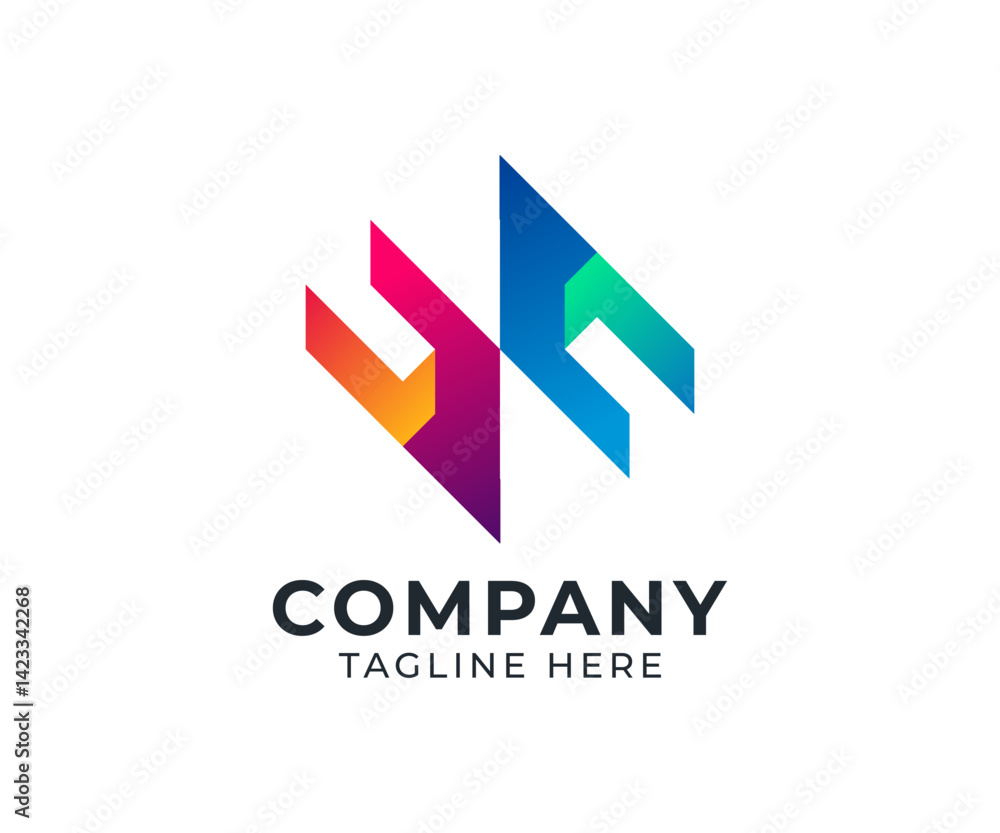 Obraz premium Modern Abstract Company Logo Design