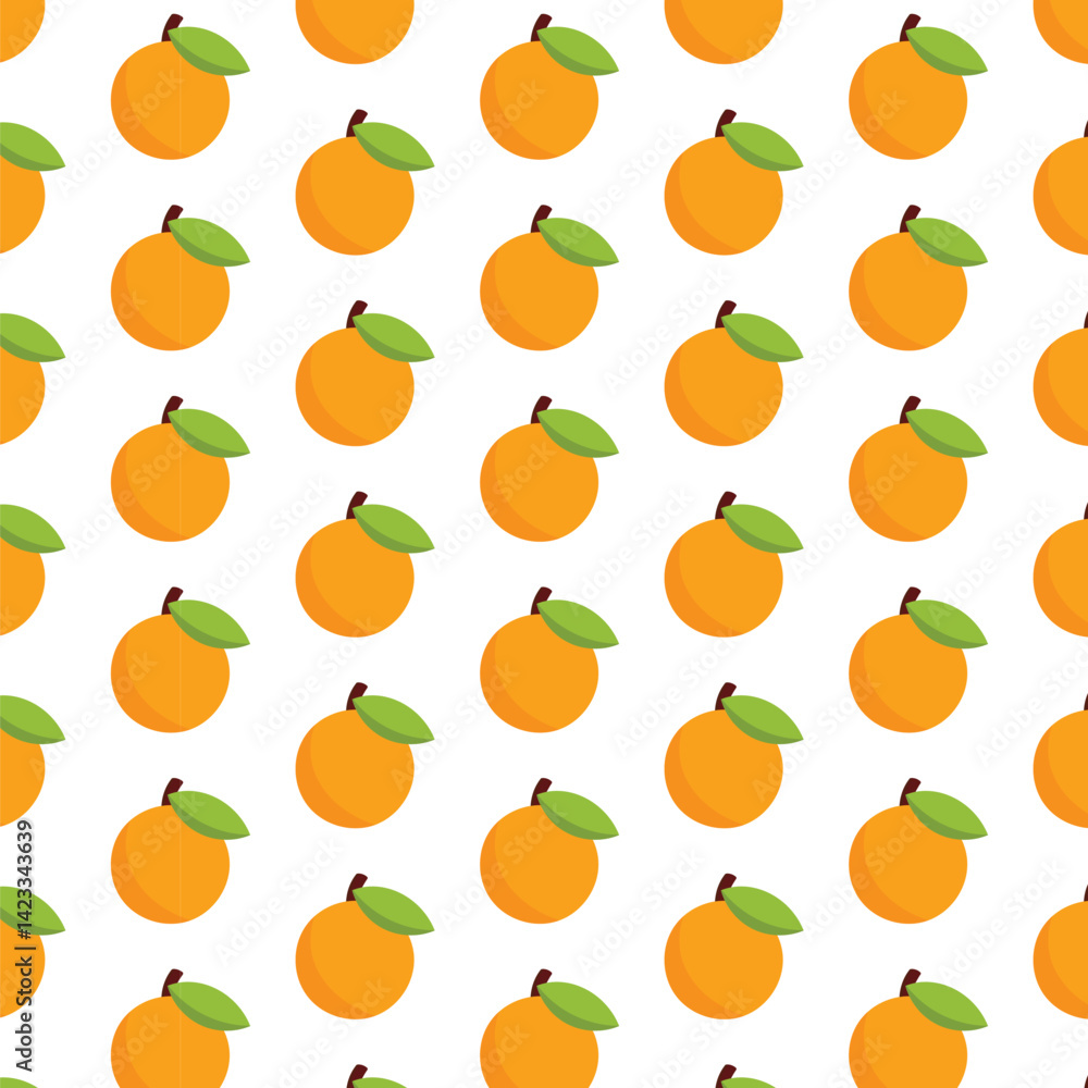seamless pattern with oranges