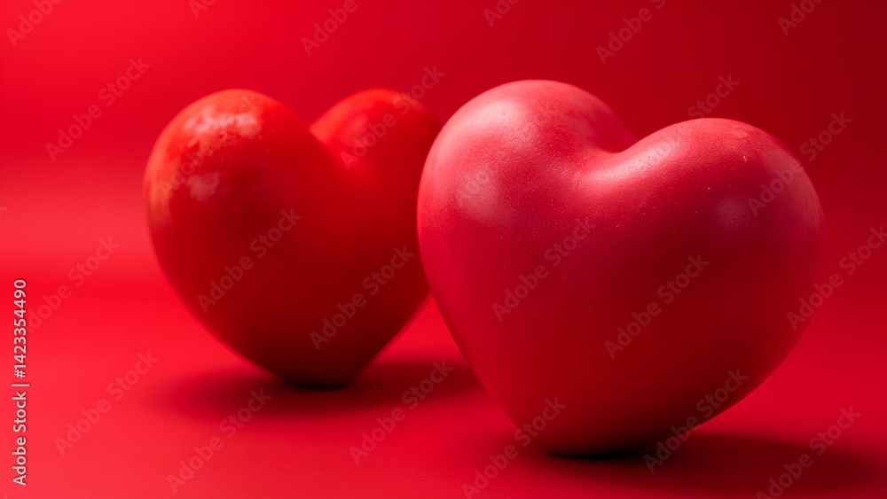 Obraz premium two red hearts