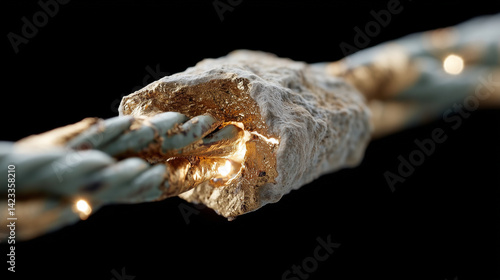 Fractured Rope: A close-up,...