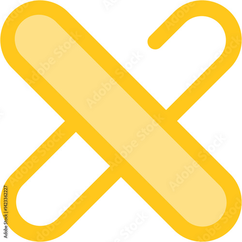 Cross Fill And Outline Icon