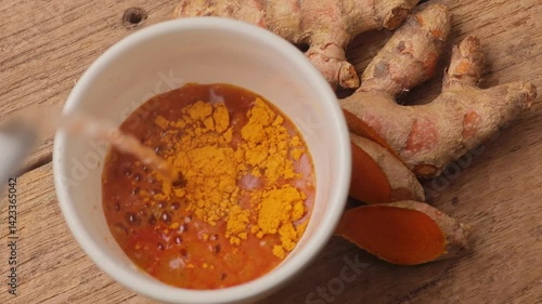 Make turmeric water for health.