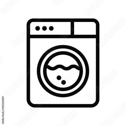 illustration graphic vector is sign for facilities for laundry. Perfect for website, mobile apps, shop, social media announcement, hotel sign, banner or flyer.