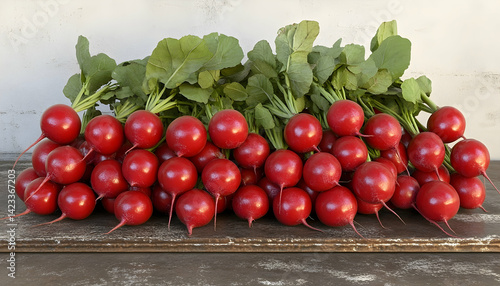 Wallpaper Mural Red radishes bunch fresh produce Torontodigital.ca