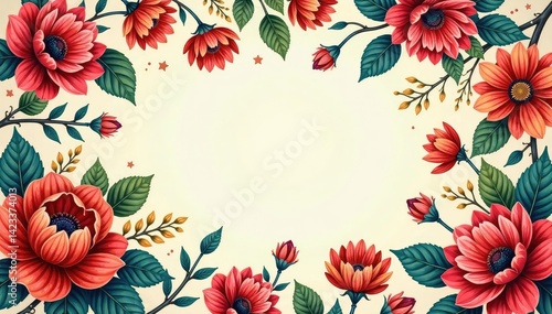 Intricate, flowing floral pattern, continuous print , elegant, feminine, bloom