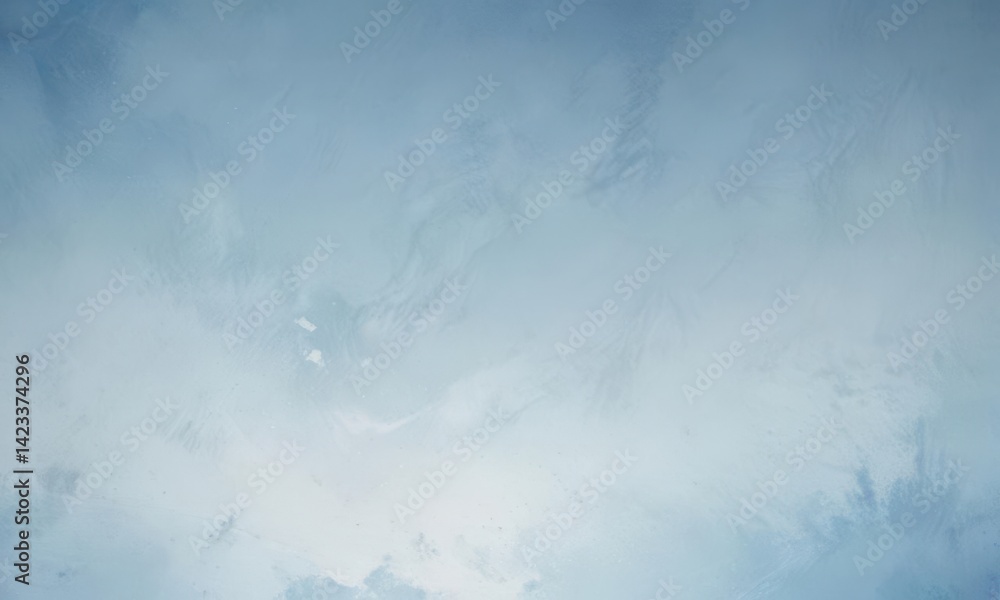 Obraz premium Subtle light blue watercolor texture, diffused light effect, digital, tranquil, clouds