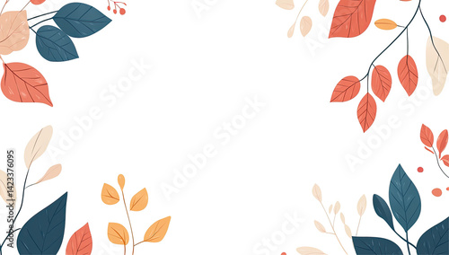 Decorative floral border