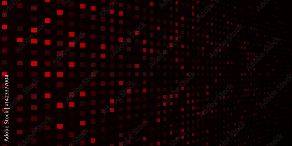 Abstract 3D red squares glitter light perspective on black design modern luxury futuristic technology background vector illustration. Abstract 3D red squares glitter light perspective on black design modern luxury futuristic technology background vector illustration.
