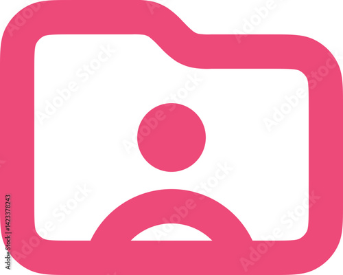 Folder User Outline And Fill Icon