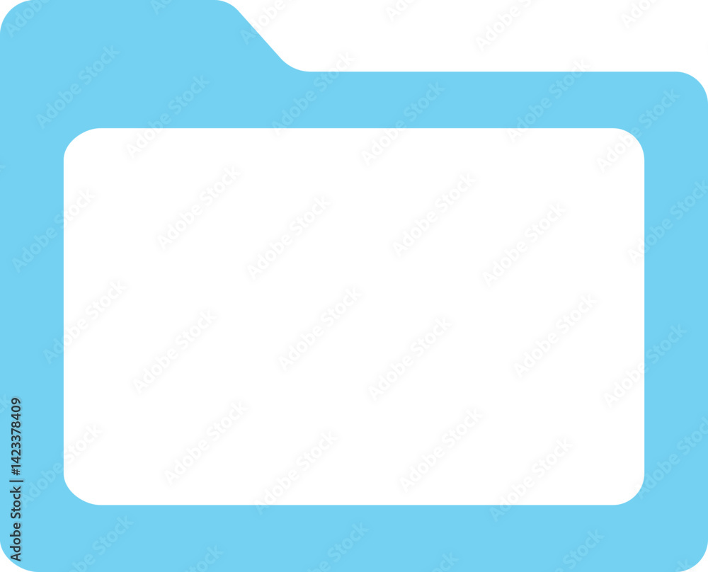 Folder Line Rounded Shape Outline Icon Folder Line Rounded Shape Outline Icon