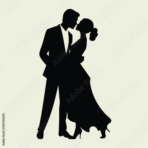 Dancing Partner Silhouettes, Romance