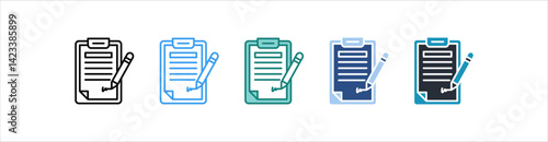 Signature Icon In Different Style Vector