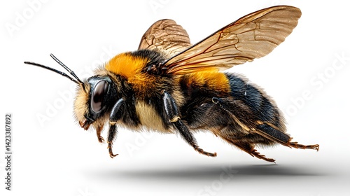Obraz na płótnie a stunning bumblebee is flying w salonie