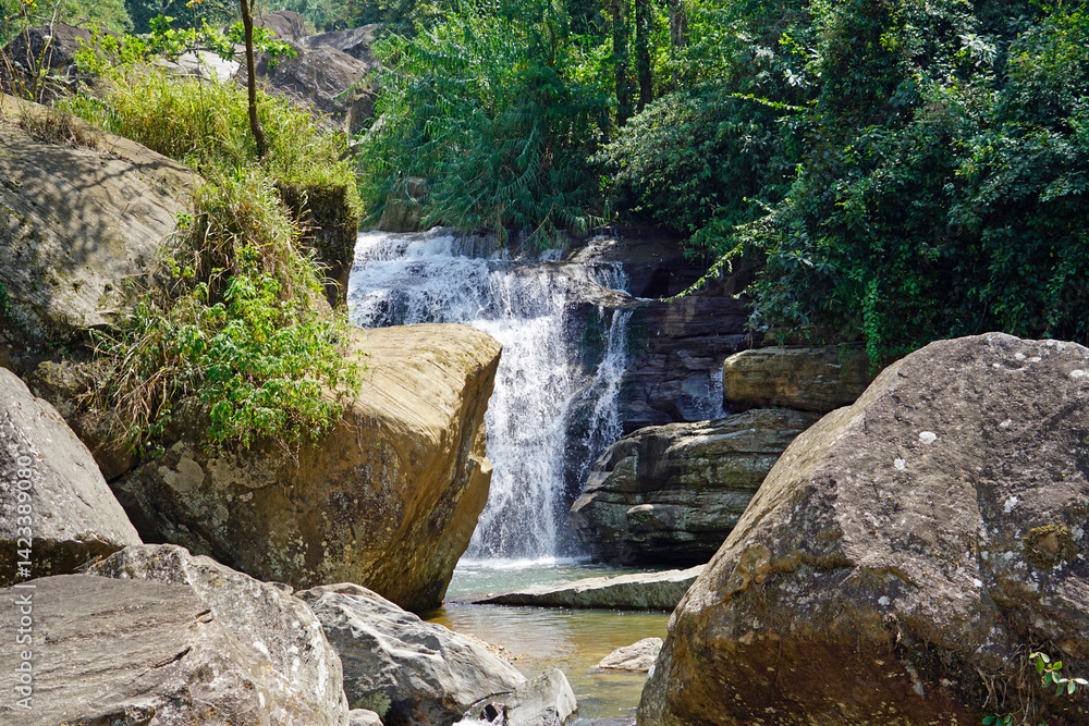 ramboda waterfall in sri lanka