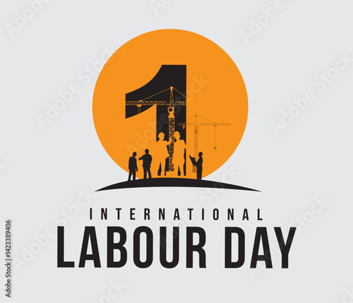 International Labour Day May 1st design illustration
