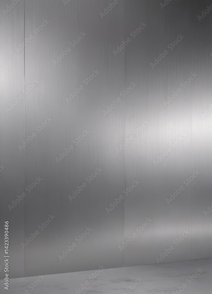Silver brushed metal backdrop, smooth with fine linear grain , design, backdrop, modern Silver brushed metal backdrop, smooth with fine linear grain , design, backdrop, modern