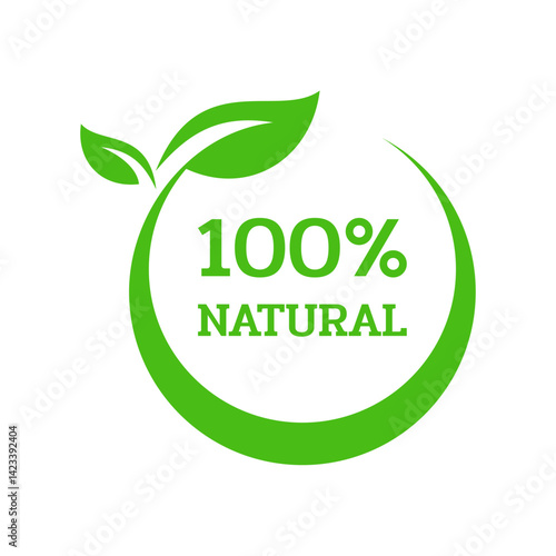 Green natural symbol logo vector