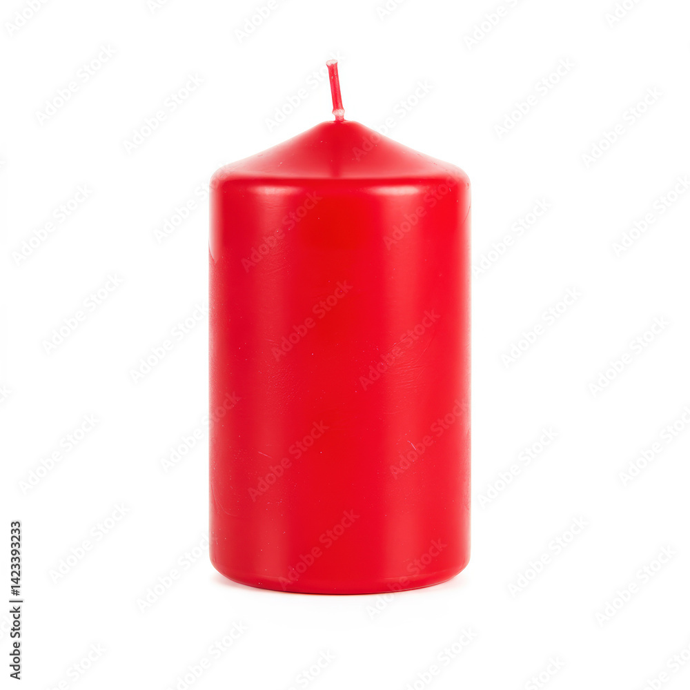Red Candle isolated on a white Red Candle isolated on a white