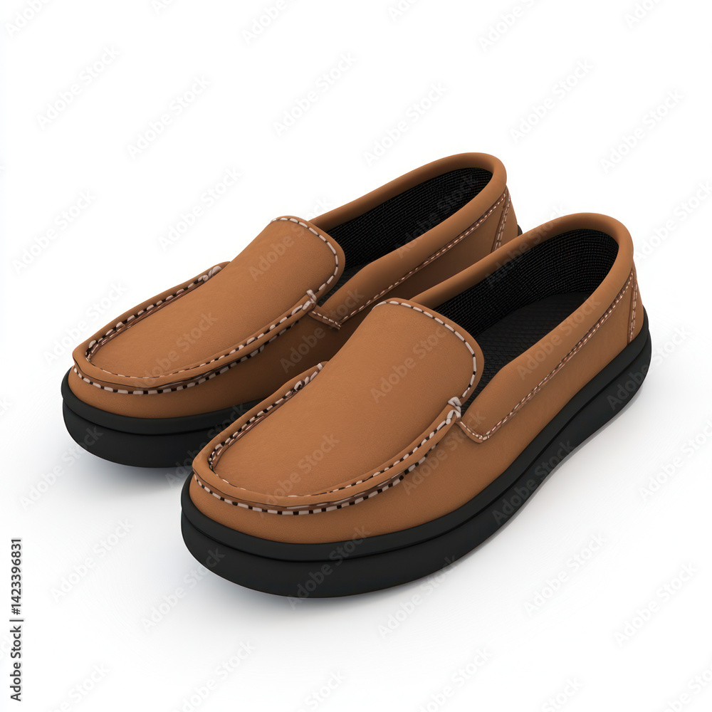 pair of brown shoes pair of brown shoes