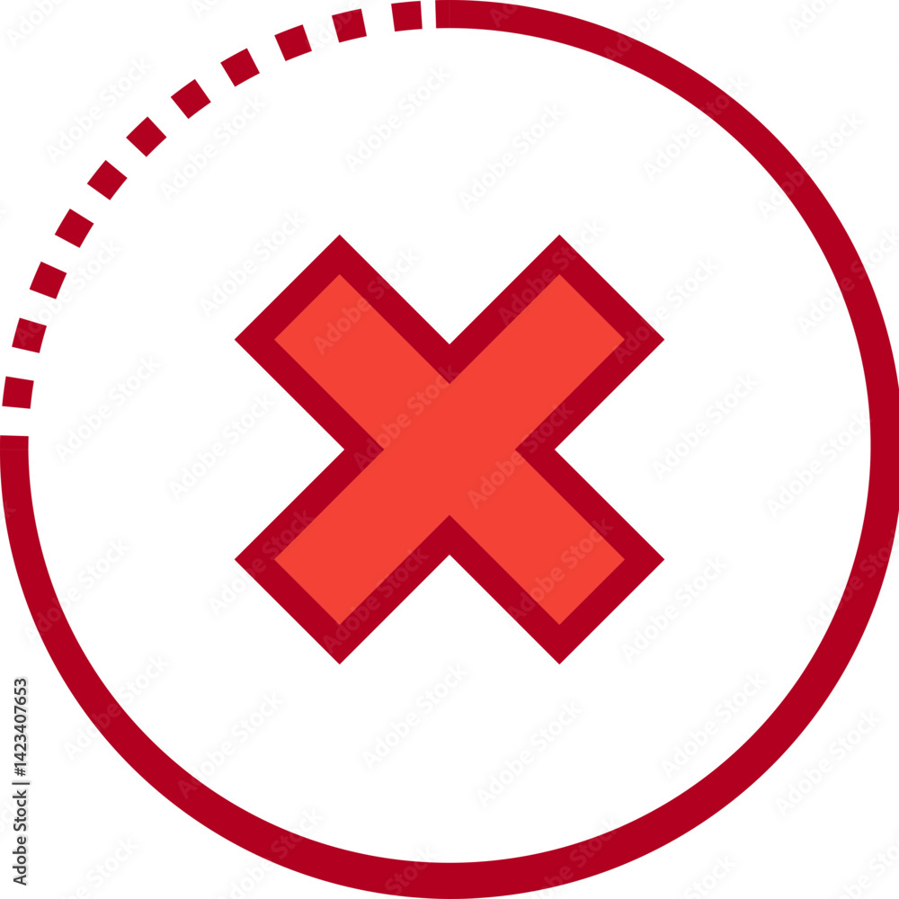 Close Icon Rounded Dotted And Outline Close Icon Rounded Dotted And Outline
