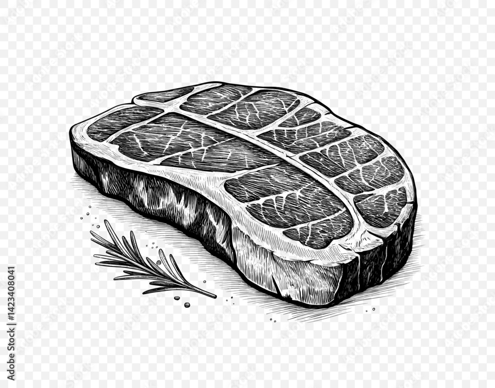 Meat Steak Vector Illustration Meat Steak Vector Illustration