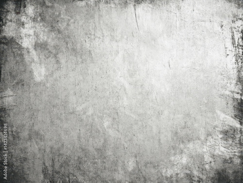 Fototapeta premium Monochrome textured background with visible aging and wear, subtle streaks, and distressed edges, evokes history and lends depth.
