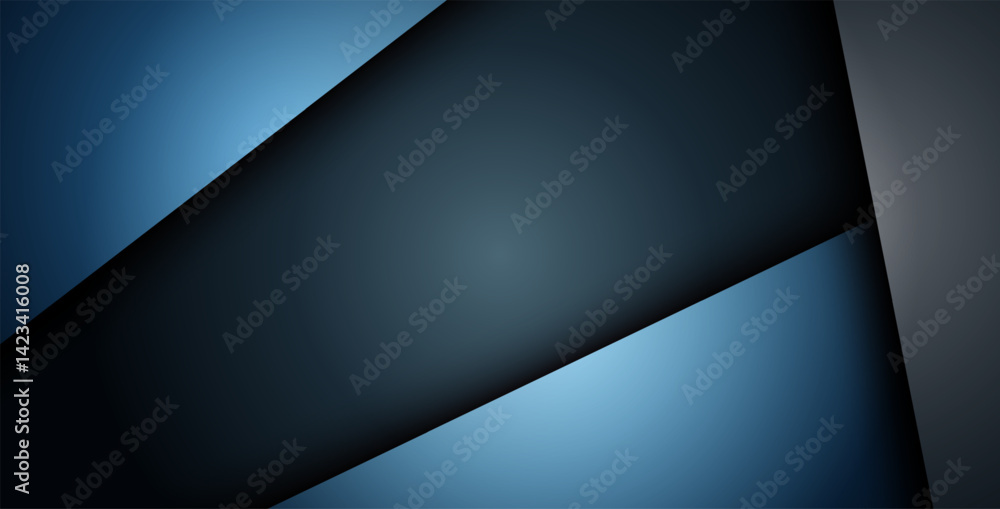 Abstract blue navy triangle overlap with text on dark blank space design modern luxury futuristic background vector illustration. eps10 vector Abstract blue navy triangle overlap with text on dark blank space design modern luxury futuristic background vector illustration. eps10 vector