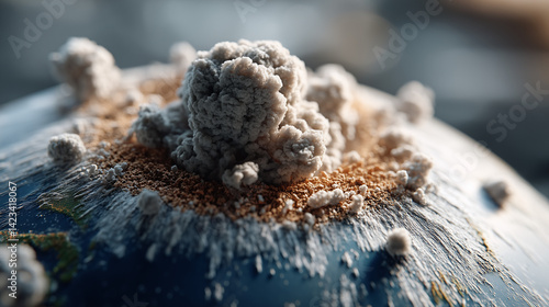 Volcanic Eruption: A close-...