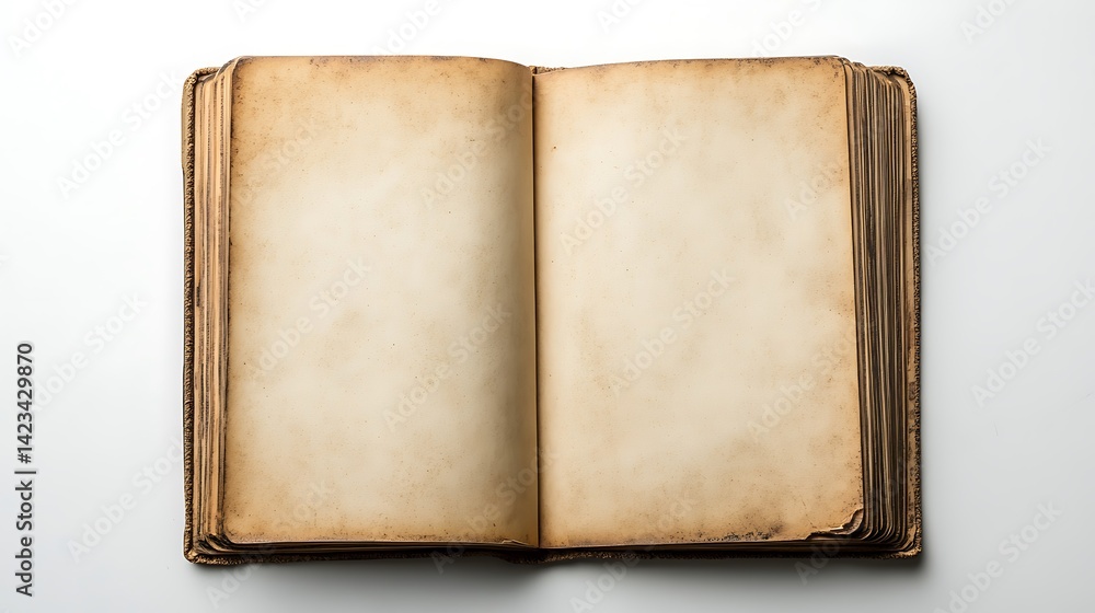 Naklejka premium old open book