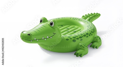 Fun inflatable crocodile pool toy for kids summer water play