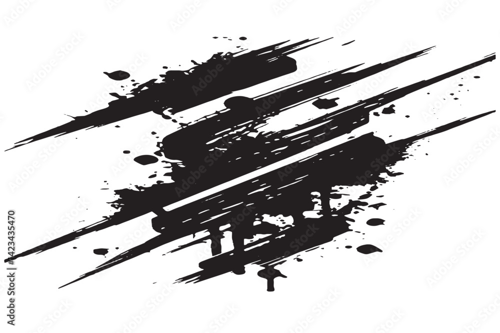 Artistic texture of paint brush stroke

