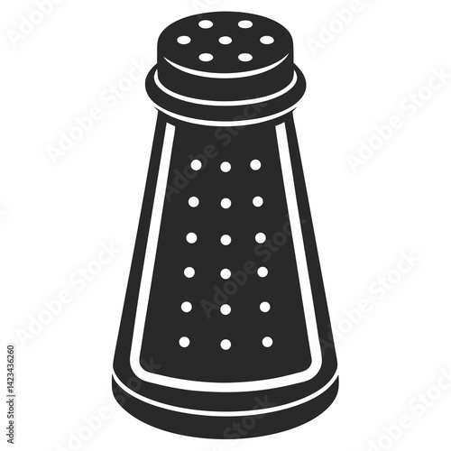 Salt Shaker silhouette vector illustration