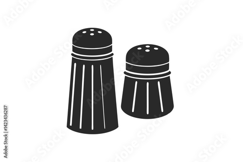 Salt Shaker silhouette vector illustration