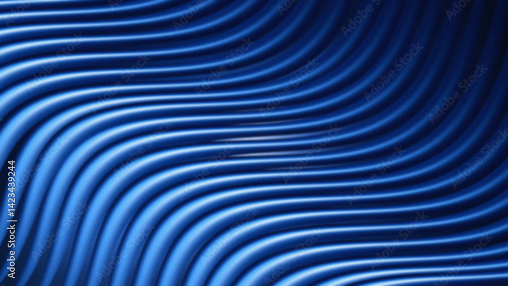 Obraz premium 3d abstract blue light wave background