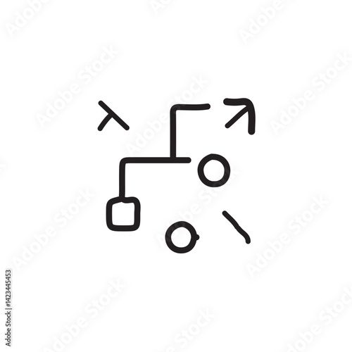 Attractive Hand Drawn Doodle Business Infographic Elements Vector Illustration