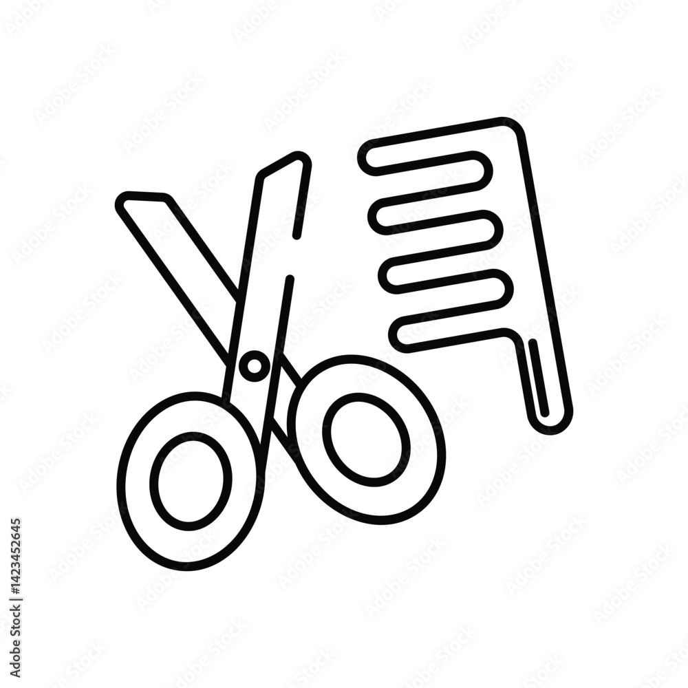 Grooming vector icon stock illustration Grooming vector icon stock illustration