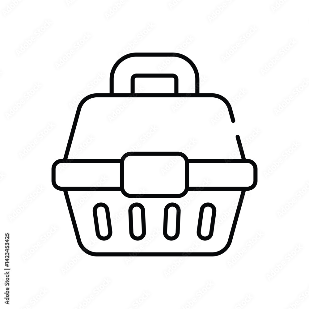 Pet Carrier vector icon stock illustration Pet Carrier vector icon stock illustration