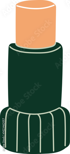 Women make up and fashion beauty self care elements Stick Concealer, Foundation, BB cream, CC cream illustration