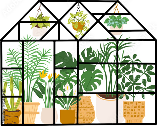 Planting Greenhouse Glass Orangery botanical garden
